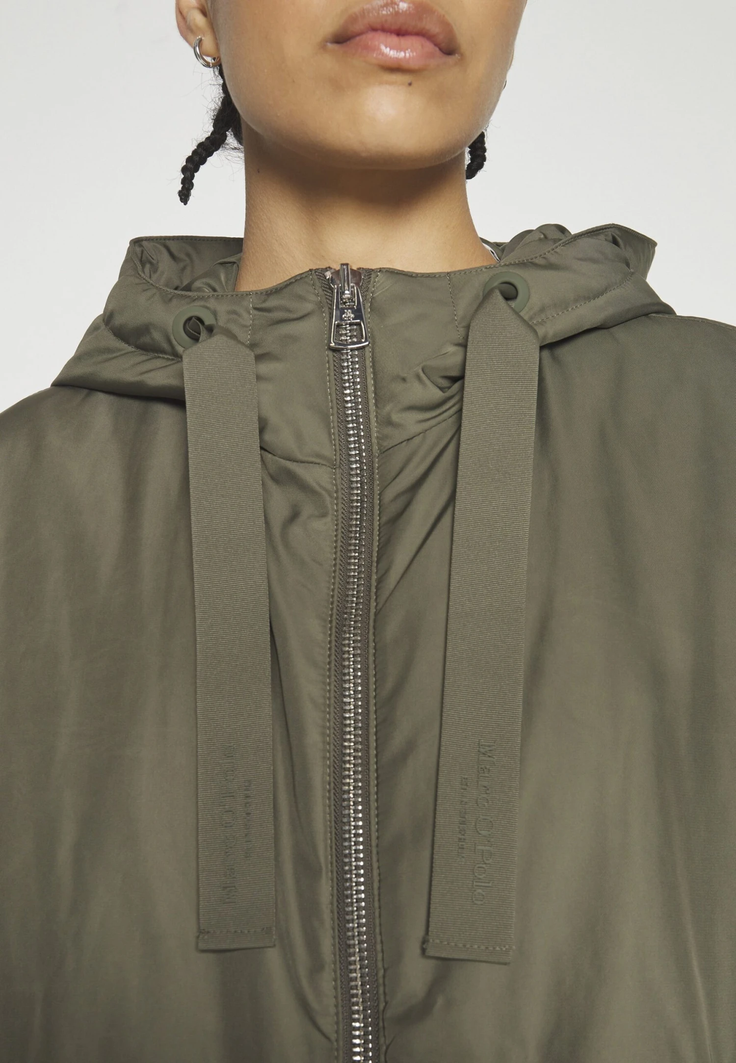 Marc O'Polo Coat Long Padded Fixed Hood Zipper Drawstring Waist - Parka - Olive Crop - Afbeelding 8