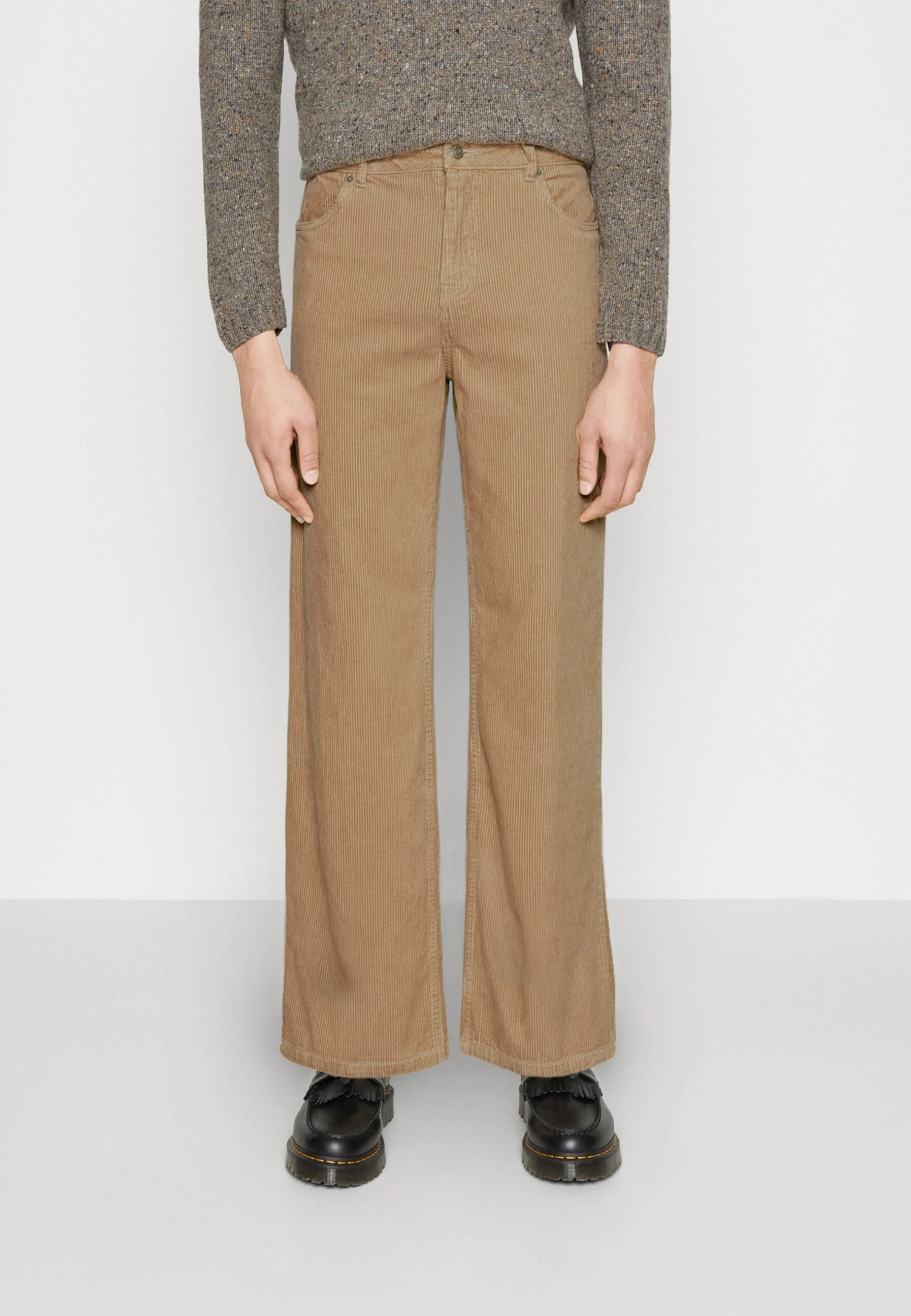 YOURTURN Corduroy Wide Leg - Broek - Tan