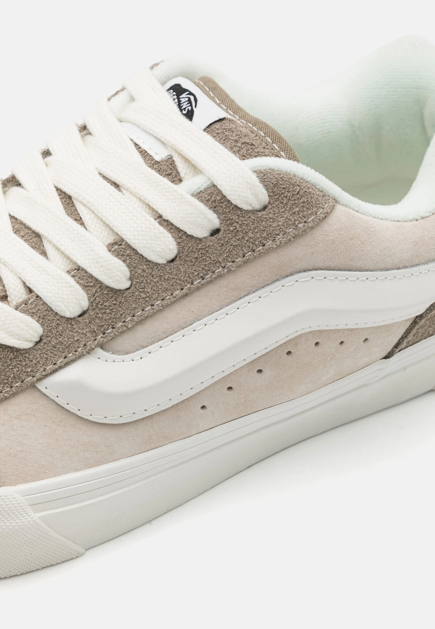 Vans Knu Skool Unisex - Skateschoenen - Beige/Light Brown/White - Afbeelding 6
