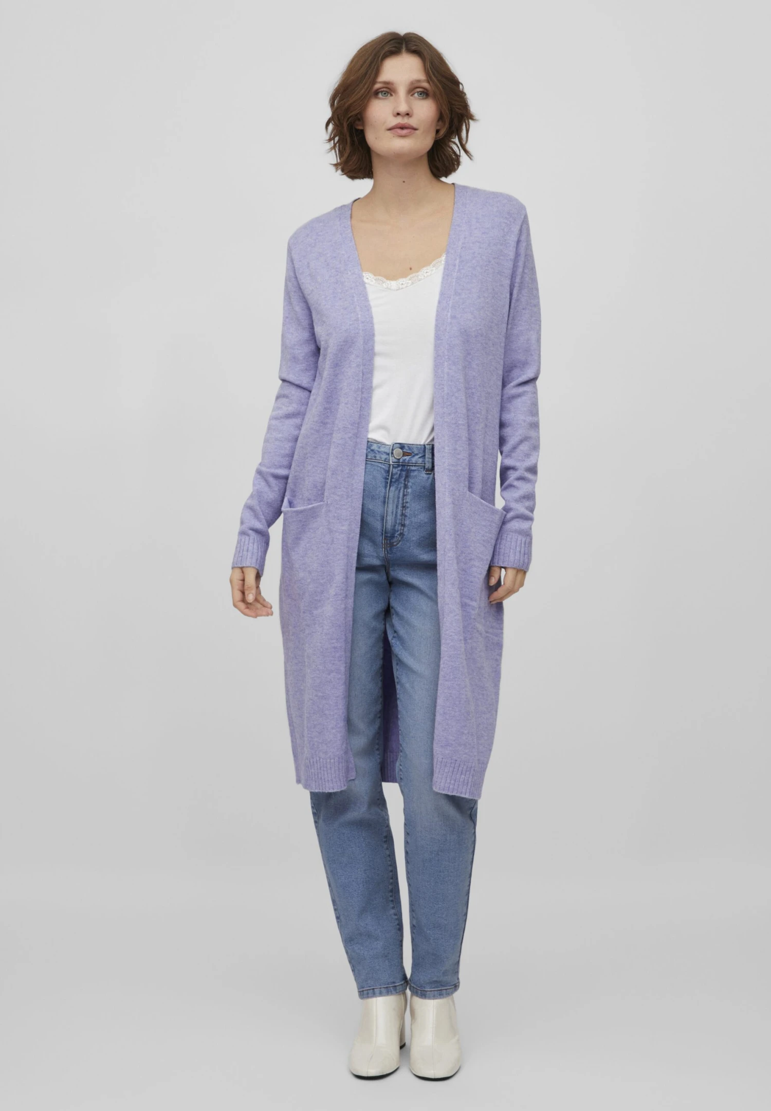 Vila Viril Long Cardigan - Vest - Sweet Lavender