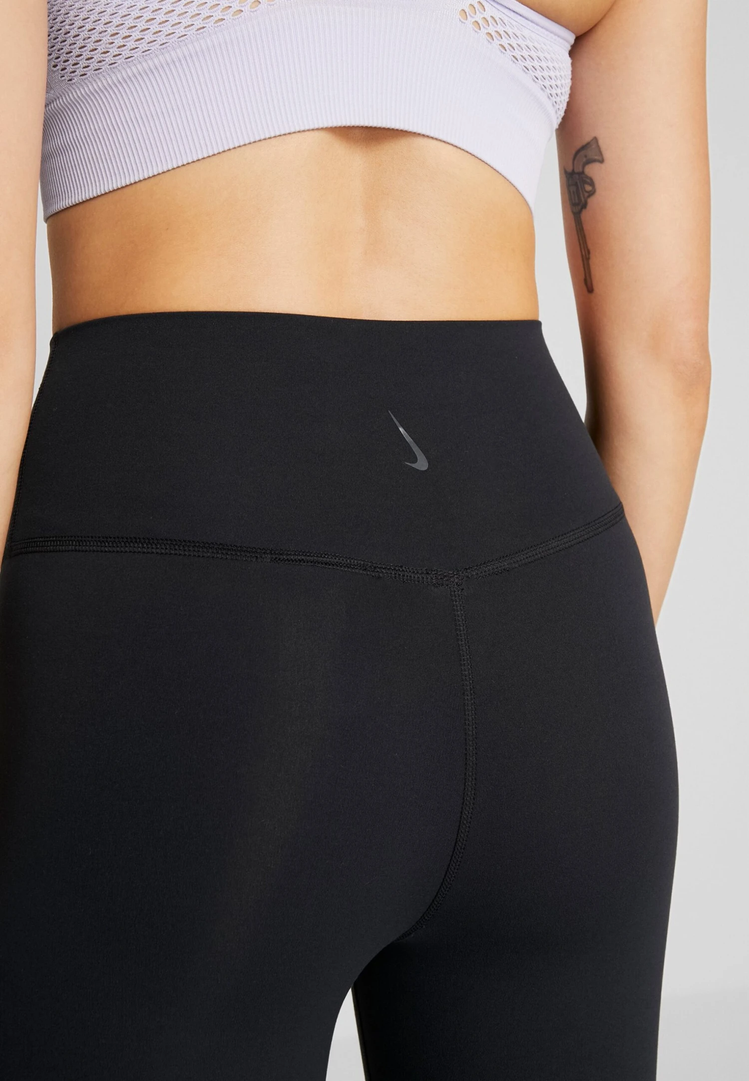 Nike Performance Nike Yoga Luxe 7/8-Infinalon-Leggings Mit Hohem Taillenbund Für Damen - Legging - Black/Dark Smoke Grey - Afbeelding 5
