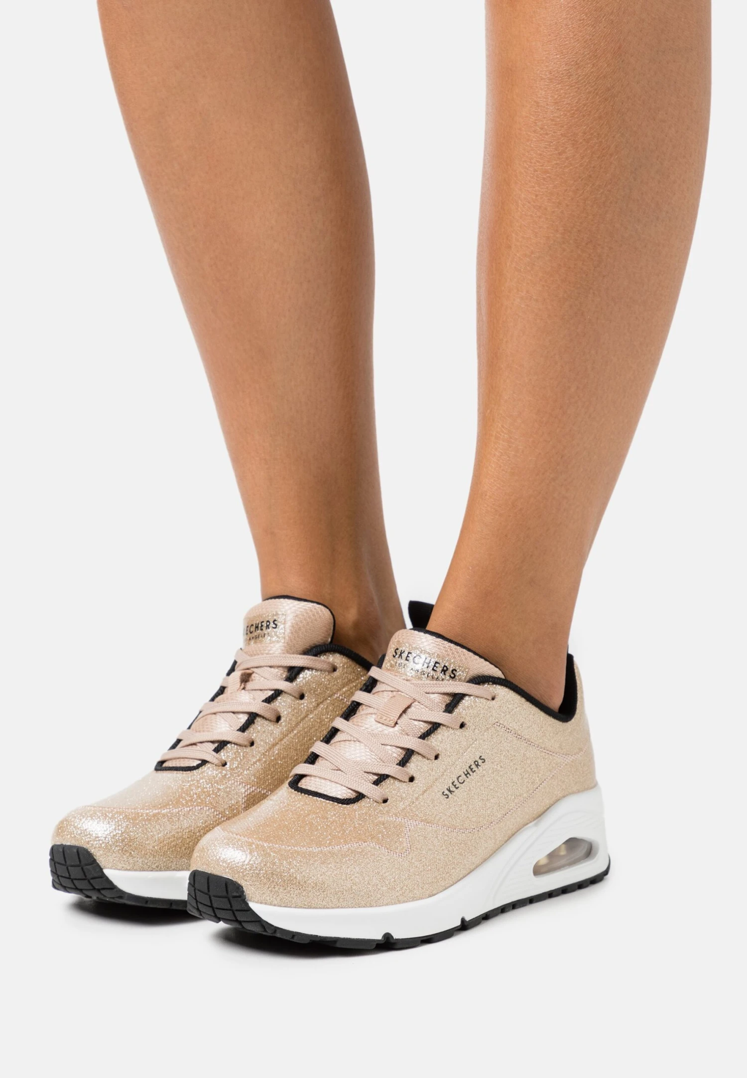 Uno - Sneakers Laag - Champagne Gold Glitter Hot Melt