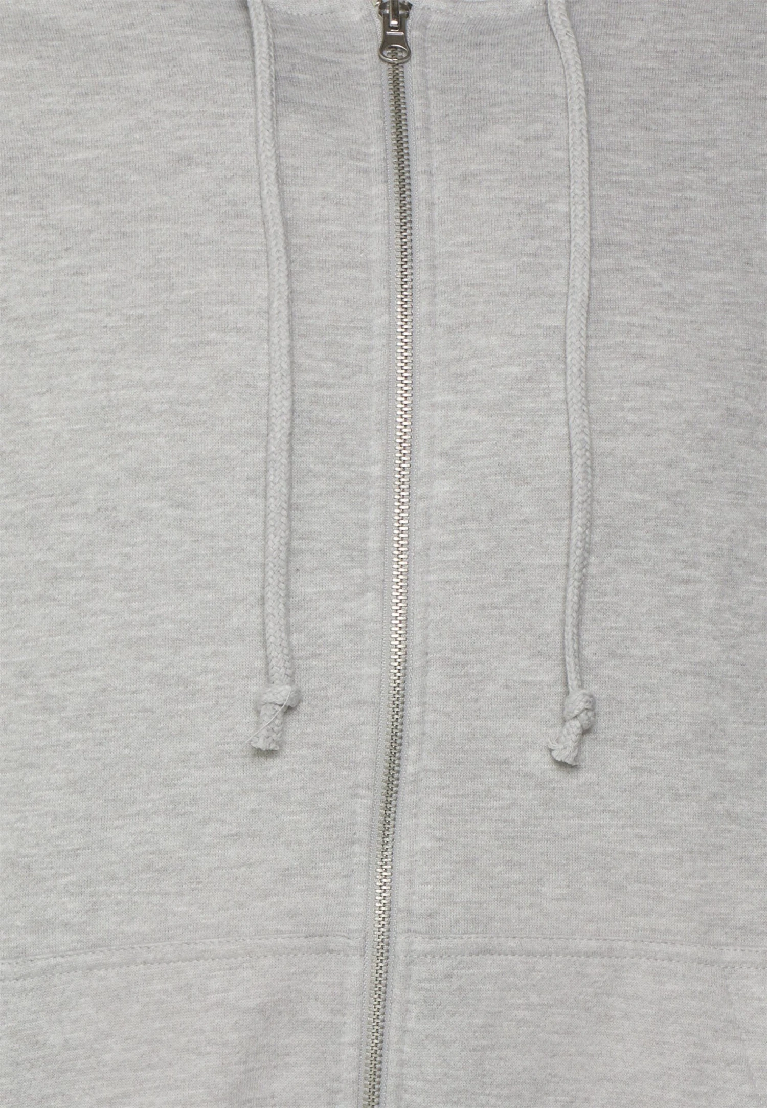 YOURTURN Relaxed Fit Unisex - Sweater Met Rits - Mottled Light Grey - Afbeelding 3