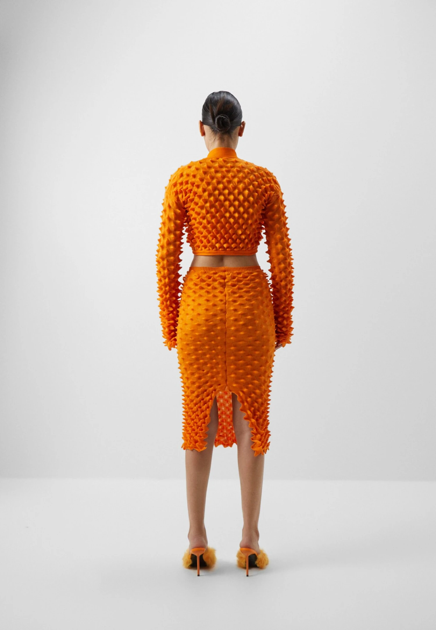 Spiky Cardigan - Vest - Orange - Afbeelding 3