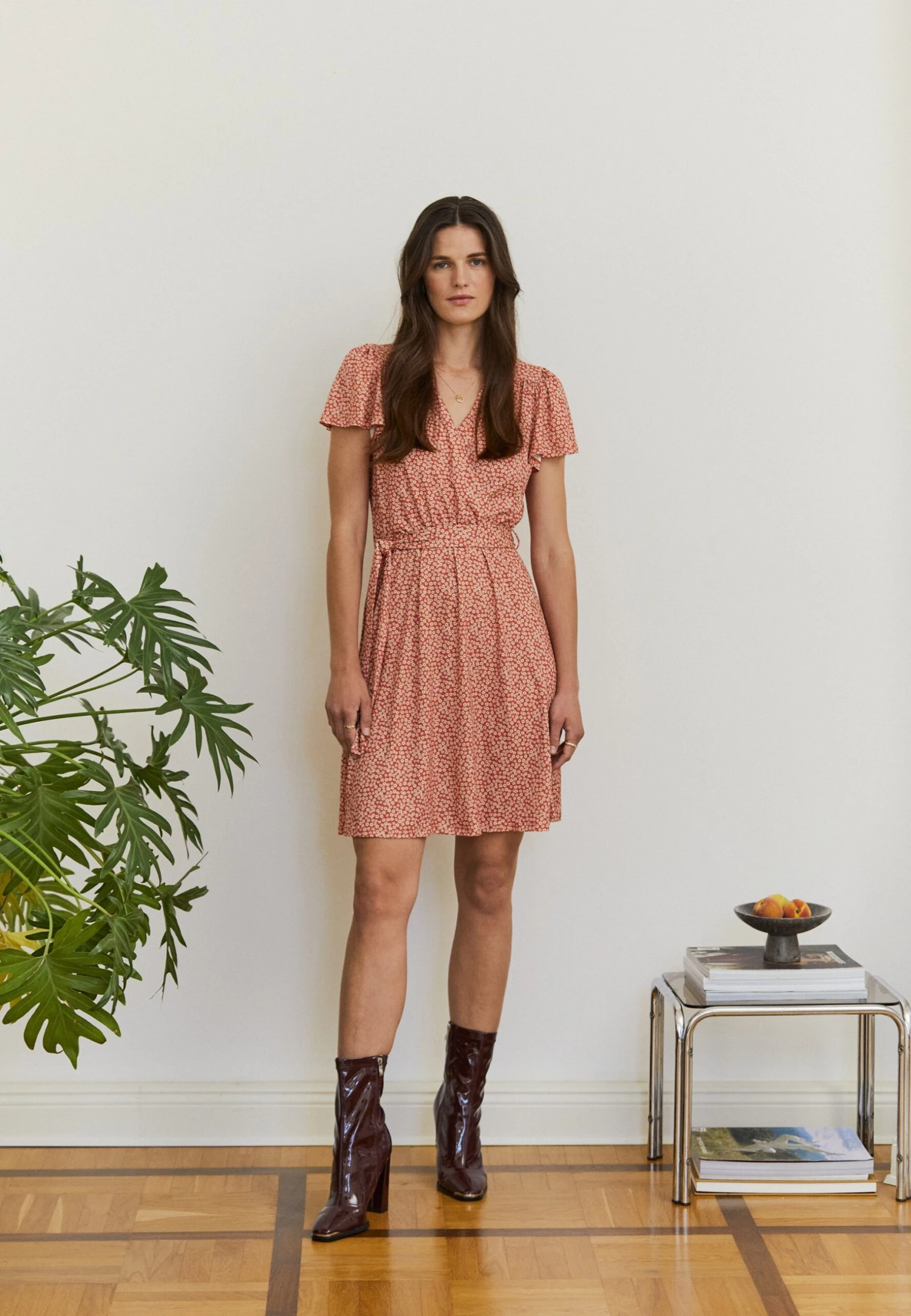 Anna Field Jurk - Brown/White - Afbeelding 2