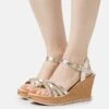 Tamaris Sandalen Met Hoge Hak - Light Gold