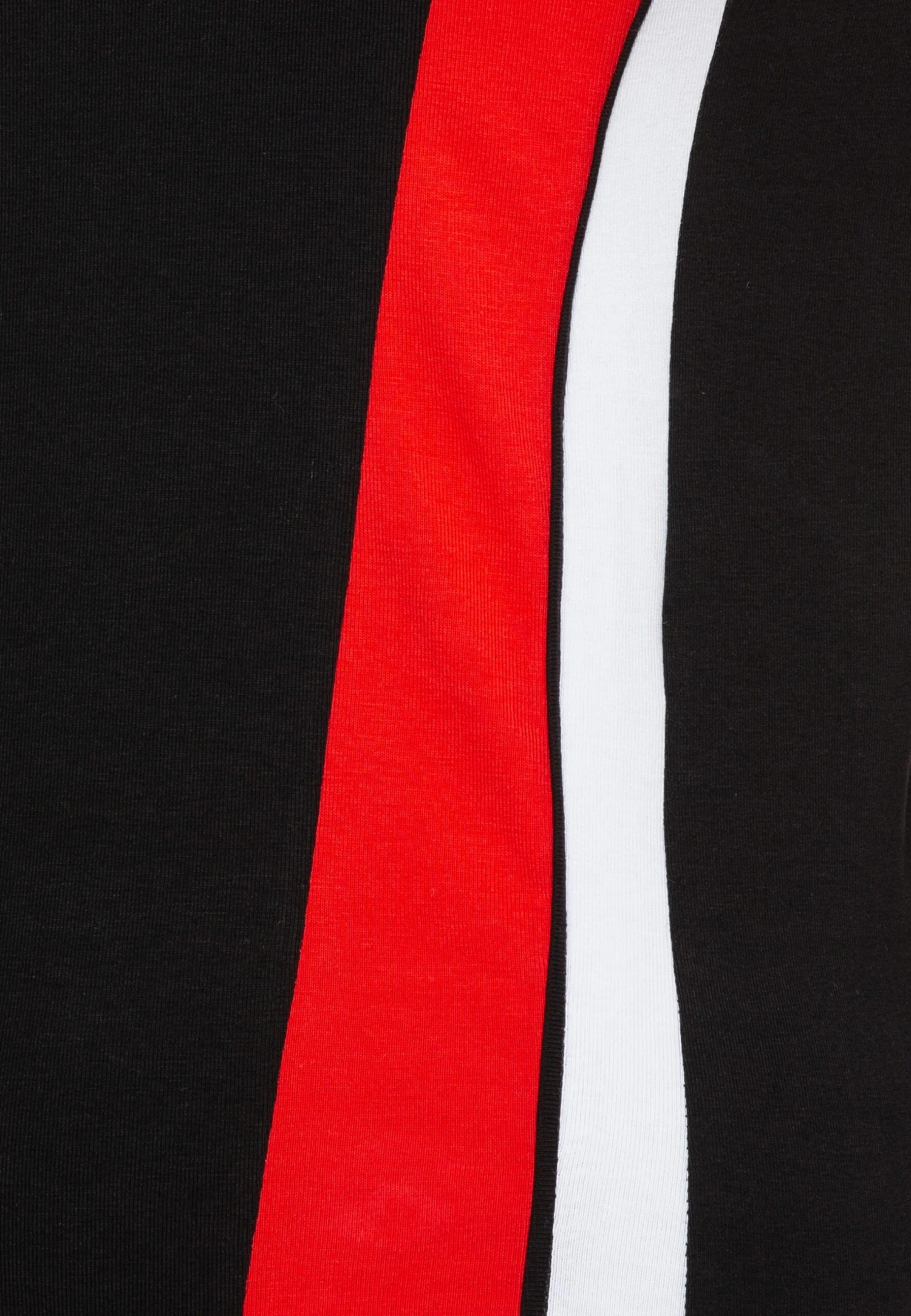 WEEKDAY Rush Biker Long Sleeve - Longsleeve - Black/Red Colblock - Afbeelding 3