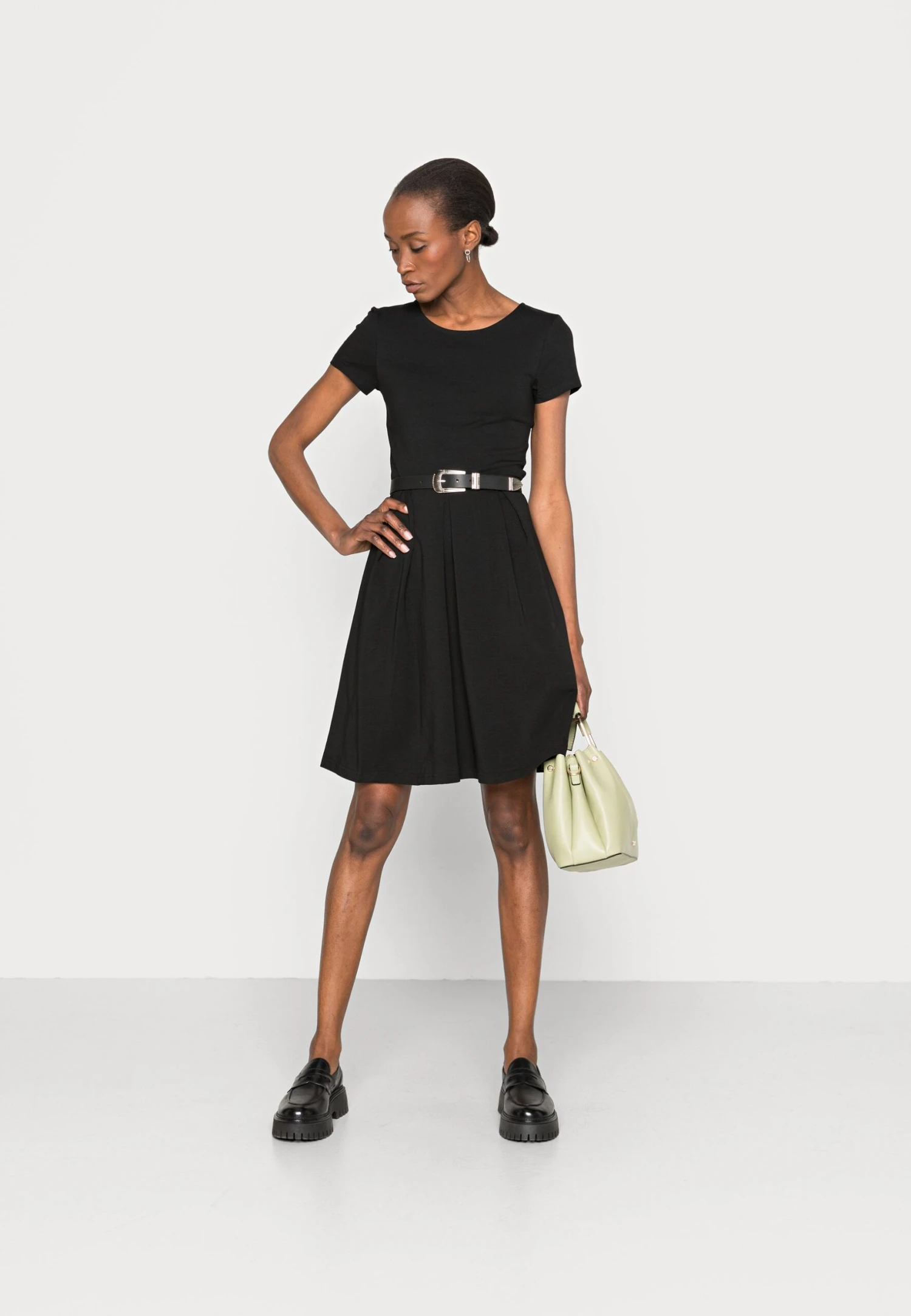 Anna Field Jerseyjurk - Black - Afbeelding 2