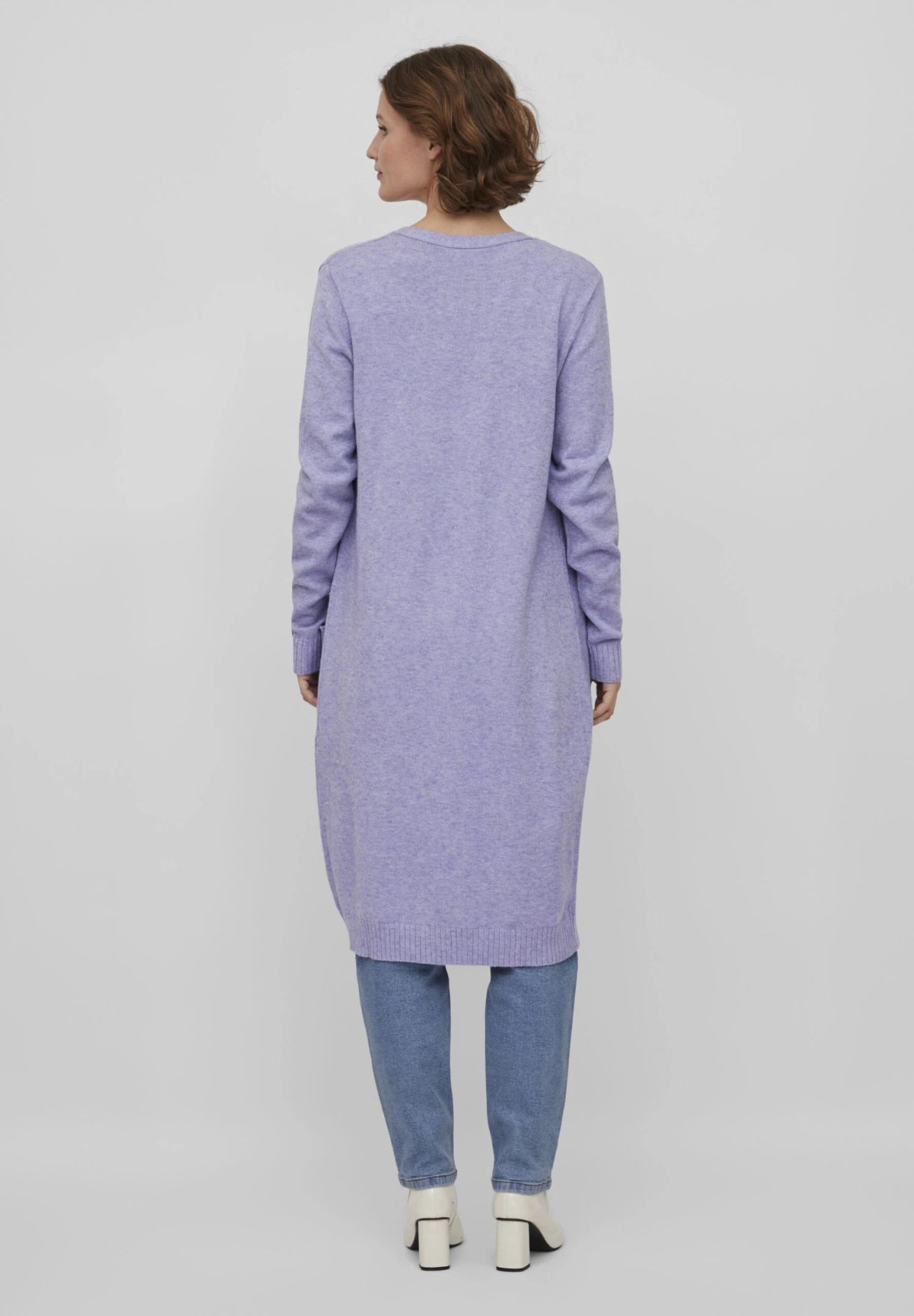 Vila Viril Long Cardigan - Vest - Sweet Lavender - Afbeelding 3