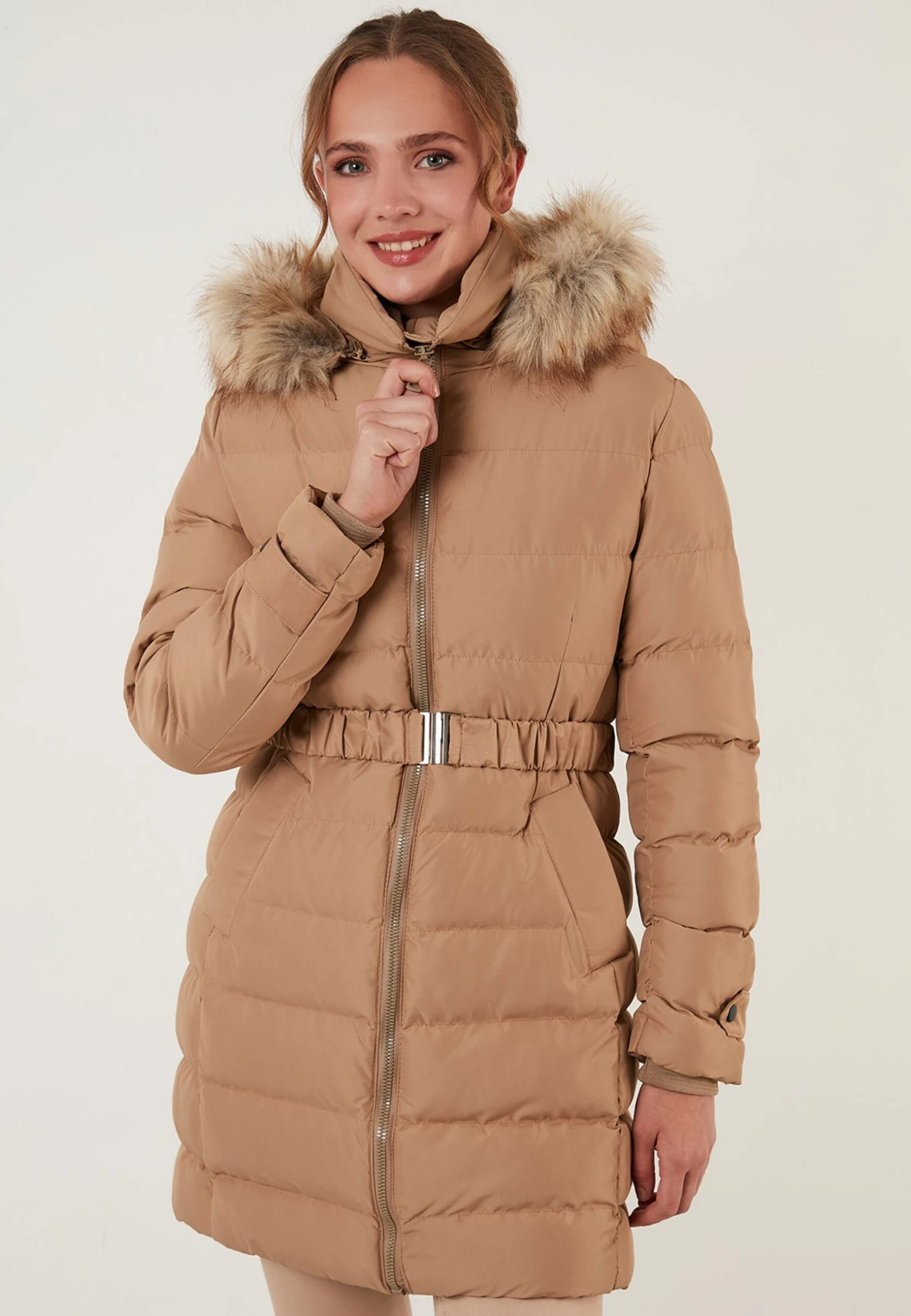 LELA Regular Fit - Winterjas - Camel - Afbeelding 3