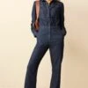 Next Button Through Boilersuit Petite - Jumpsuit - Rinse